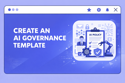 AI governance template illustration